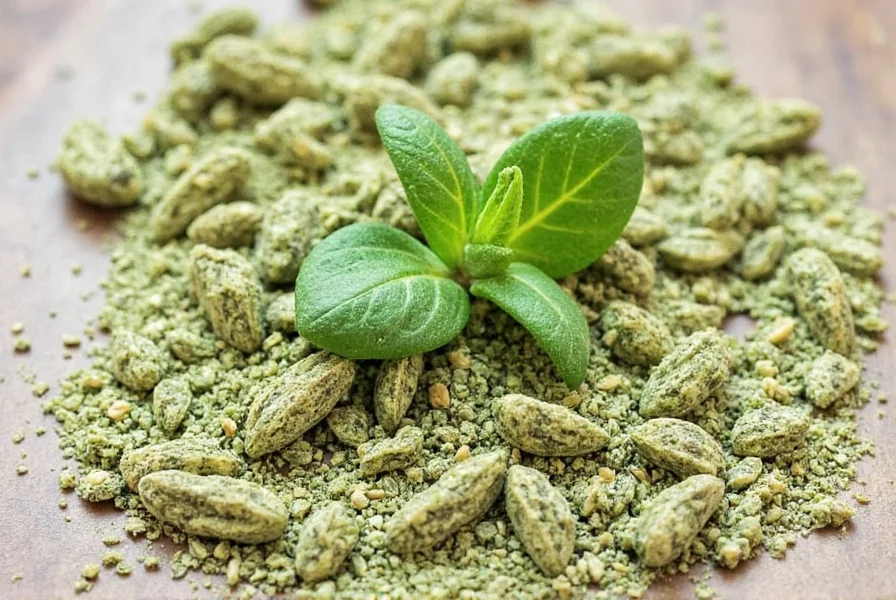 Fresh sage leaves on a wooden surface