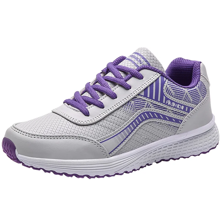 

high quality running shoes for women casual sport shoes women dance fashion sneakers 2020 women, Pearl white,grey&purple,black rose red