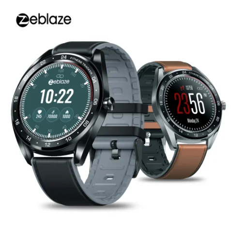 Zeblaze neo men smart watch 1.3" screen ips fitness strap tracker heart rate monitor waterproof blue-tooth 4.0 smartwatch