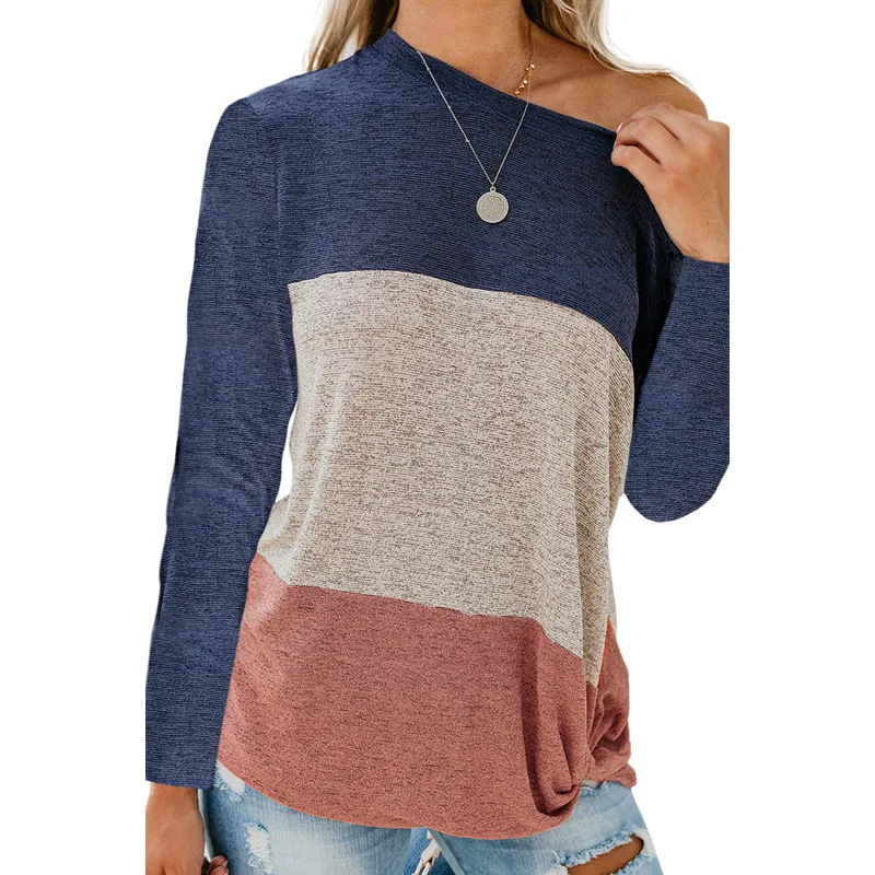 

Fashion Summer Tee Shirt Long Sleeve Loose Women Tunic Tops