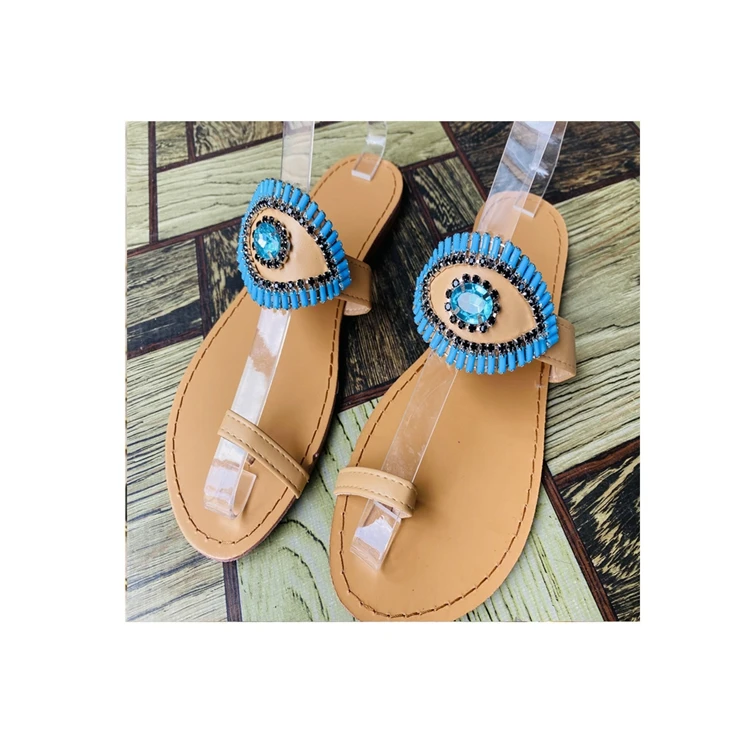 

Made in China superior quality flips flats elegant fashion flat slippers for women, Black,beige