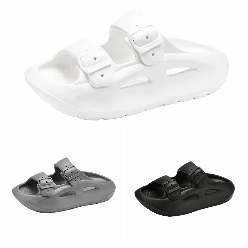 Wholesale Slide Sandals Cloudy EVA Hoop & Loop Adjustable Slides Slippers for Men