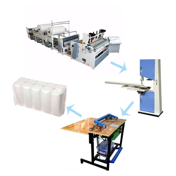 Factory Cheaper SmallToilet Tissue Paper Making Machine Automatic Toilet Paper Rewinding Cutting Packing Machine