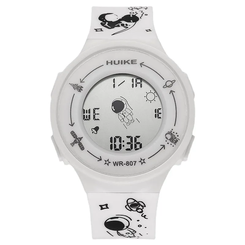 

Astronaut Unisex Student Silicone Waterproof Luminous Sports Relojes Watches Electronic Kids Digital Watch For boys and girls