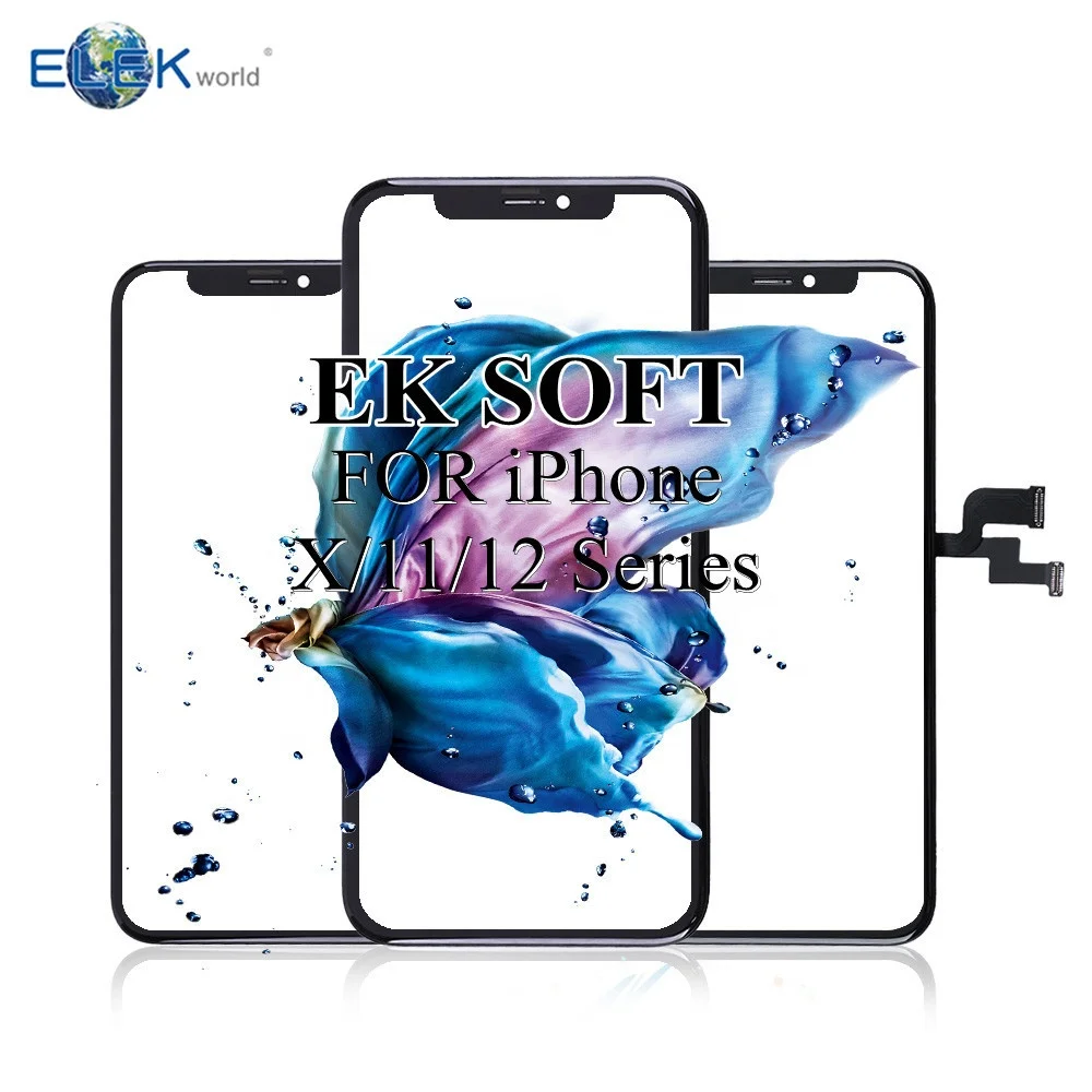 

Elekworld Mobile Phone lcds for iphone 11 Pro Display Screen for iphone XS Max Soft OLED lcd Screen Replacement for iPhone X