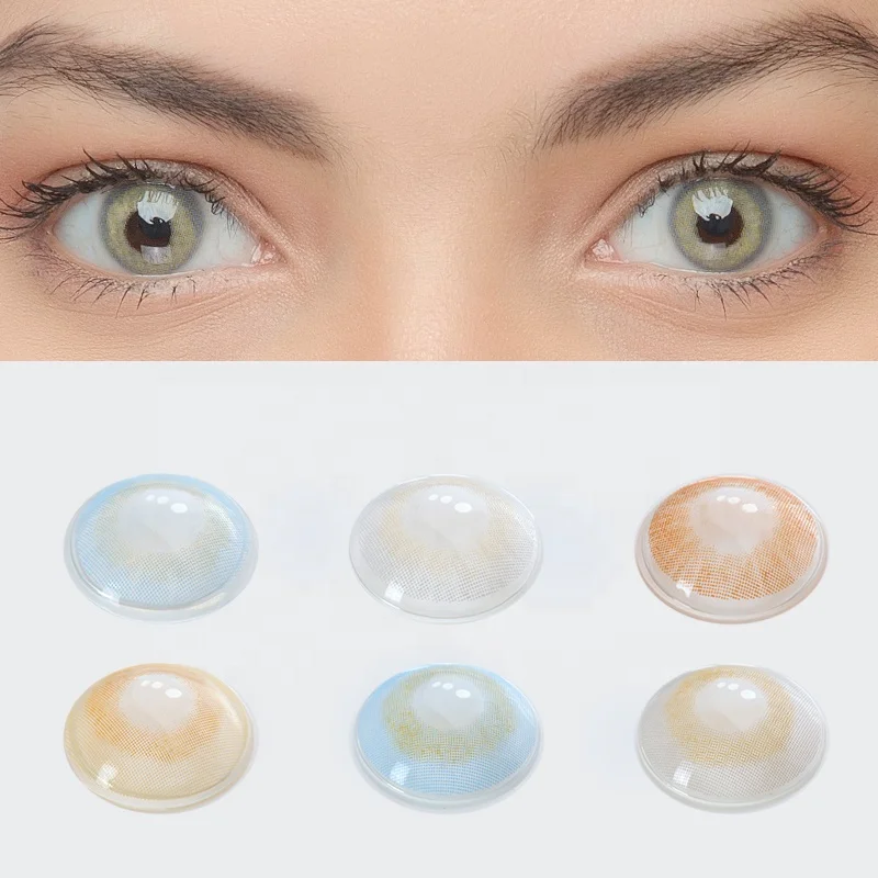 

Free shipping sample soft yearly magic eye contact lens FreshGo natural cheap fancy cosmetic colored contacts lenses wholesale