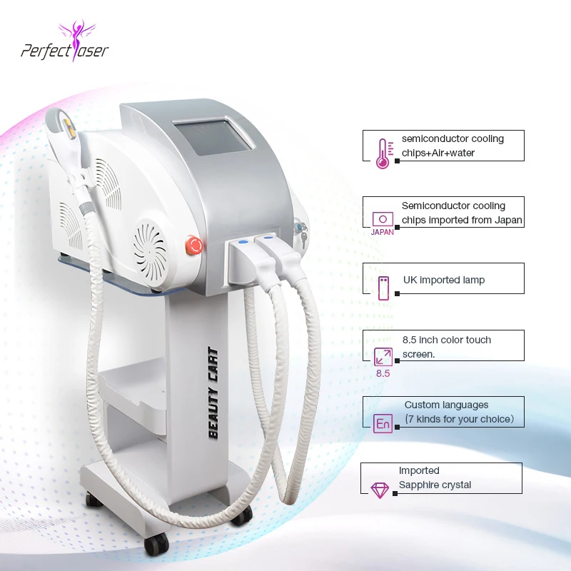 

Laser Diode Hair Removal Laser Hair Removal For Face Multi Function IPL Machine 8 Inch Color Touch Screen Customizable Language