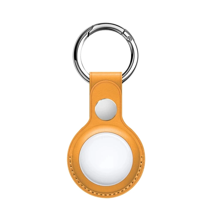 

Soft Shockproof Protective Cover For Apple Airtags Leather Hangable Keychain Locator Tracker Case Accessories Portable hook