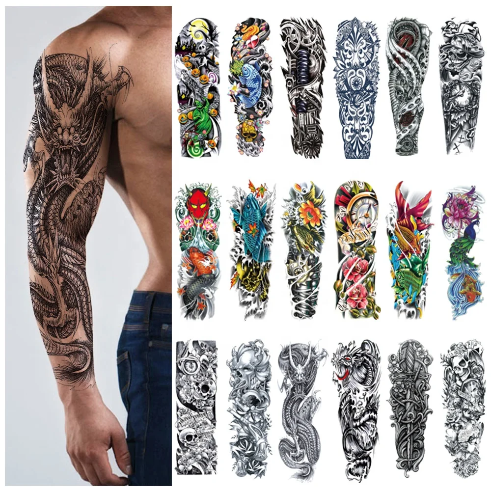 

Wholesale High Quality Temporary Body Arm Sticker Fake Tattoo Arm