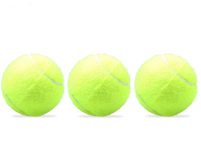 
Cheap Fluorescent Green Natural Rubber Professional Training Tennis Balls 
