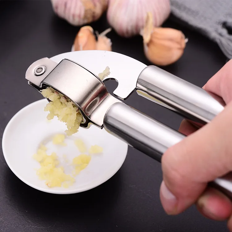 

Stainless Steel Multifunction Garlic Press Crusher Kitchen Cooking Ginger Squeezer Masher Handheld Ginger Mincer Tools