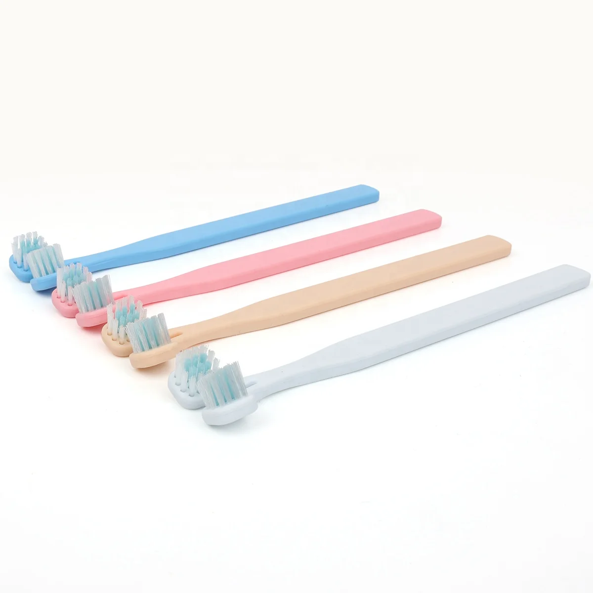 

Factory Wholesale LOW MOQ Cheap Double Heads Cat Dog Toothbrush Pet Toothbrush