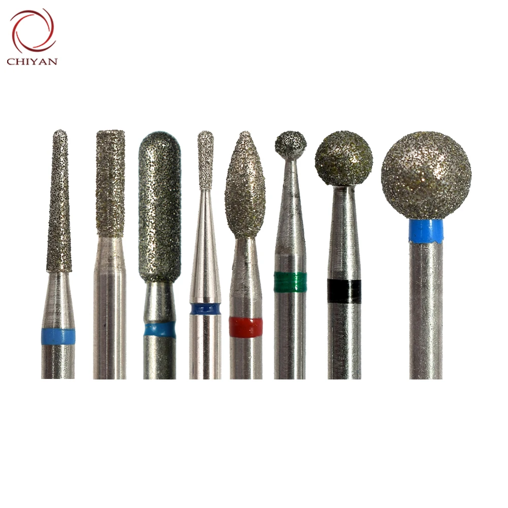 

Diamond Nail Drill Bits Callus Removing Bit Kit Manicure 8pcs Nail Cuticle Remover Set, Silver