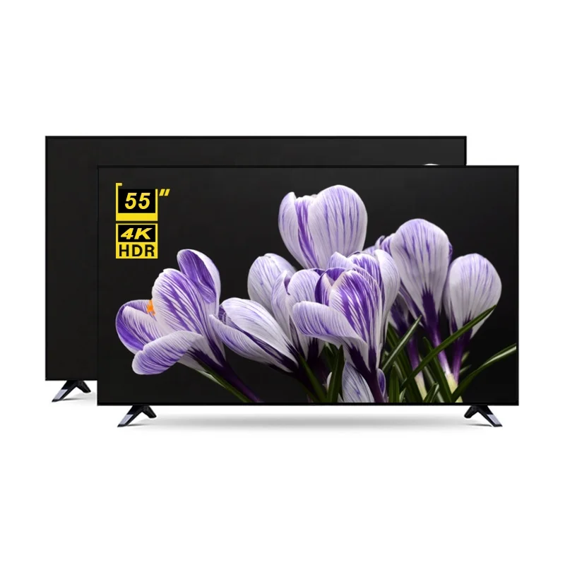 

Wholesale 55 Inch narrow screen drop-resistant TV 4k 2k LED flat screen Android Smart Television