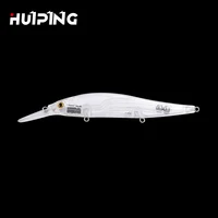 

Luresfactory 15g 110mm Minnow Blank Lure Unpainted Body Fishing Lure M086