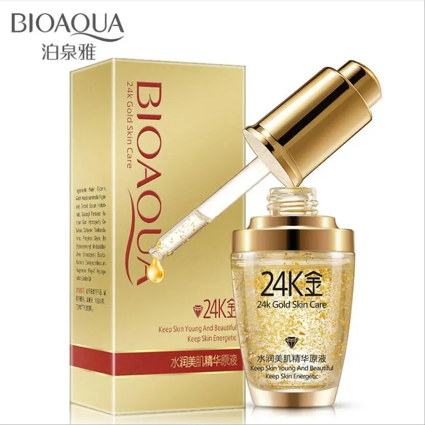 

30ML BIOAQUA 24K Gold Serum Anti Wrinkle Skin Whitening FIrming Skin Care Moisturizing Anti Aging Face Serum