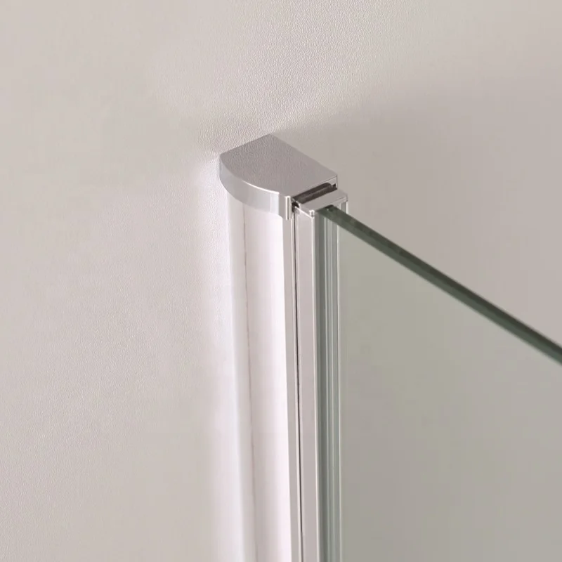 
2020 Modern Bathroom Straight Shower Doors Tempered Glass Wall Mounted Bath Screen Shower Rooms 