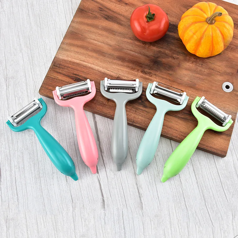 

Wholesale stainless steel multifunctional peeler portable grater peeling knife, As show