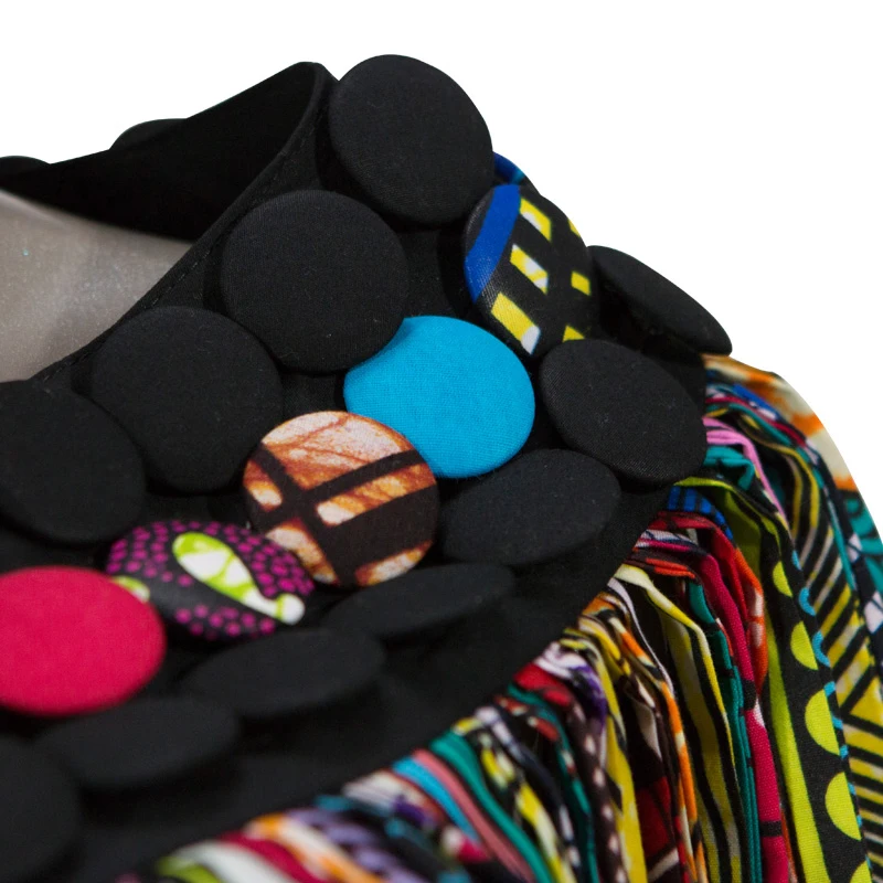 
SP054 African Skirt African Ankara Necklaces Conversion Piece Rope Necklace Shawl Tribal 