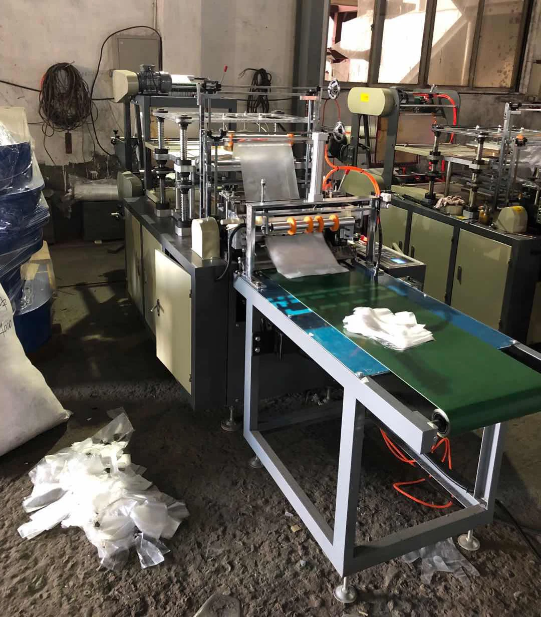 Disposable Polythene PE Plastic Hand Working Gloves Making Machine