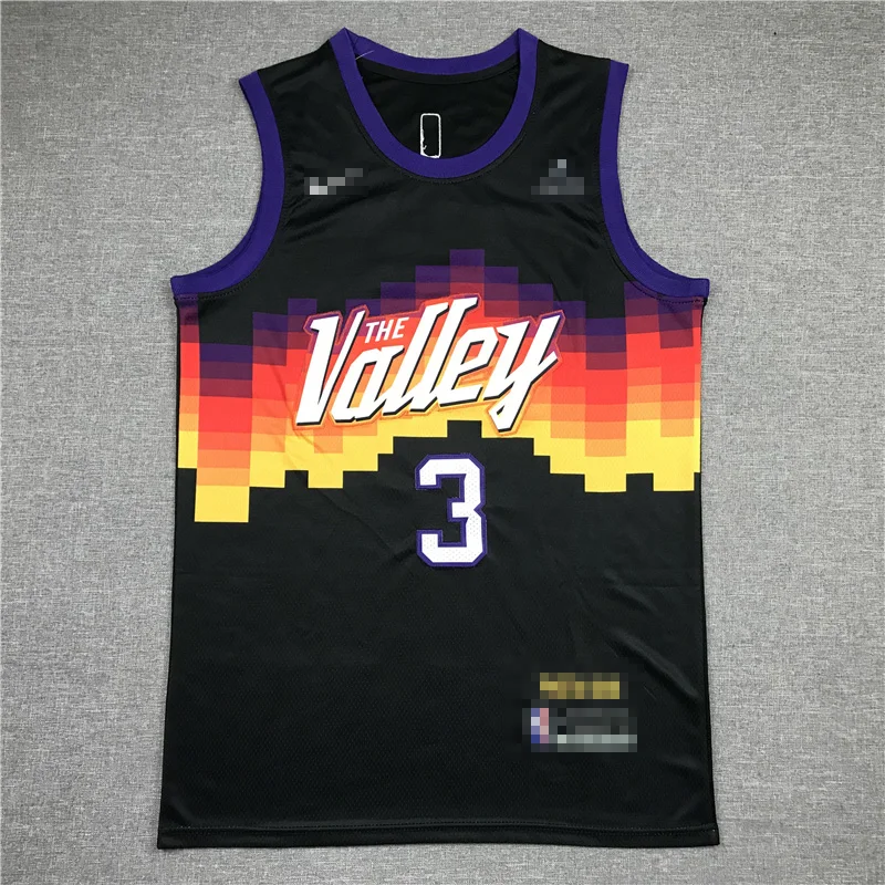 

New Design Suns Basketball Jerseys For Men Paul Booker Embroidery Cham Jerseys, Mix color