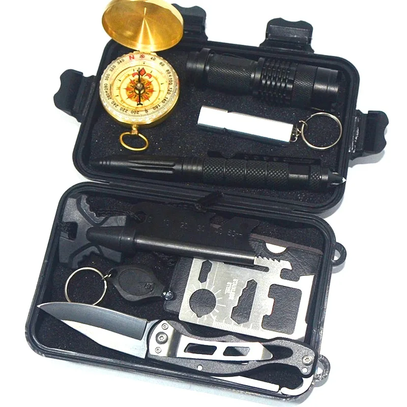 

10 in 1 survival gear outdoor products for camping tool