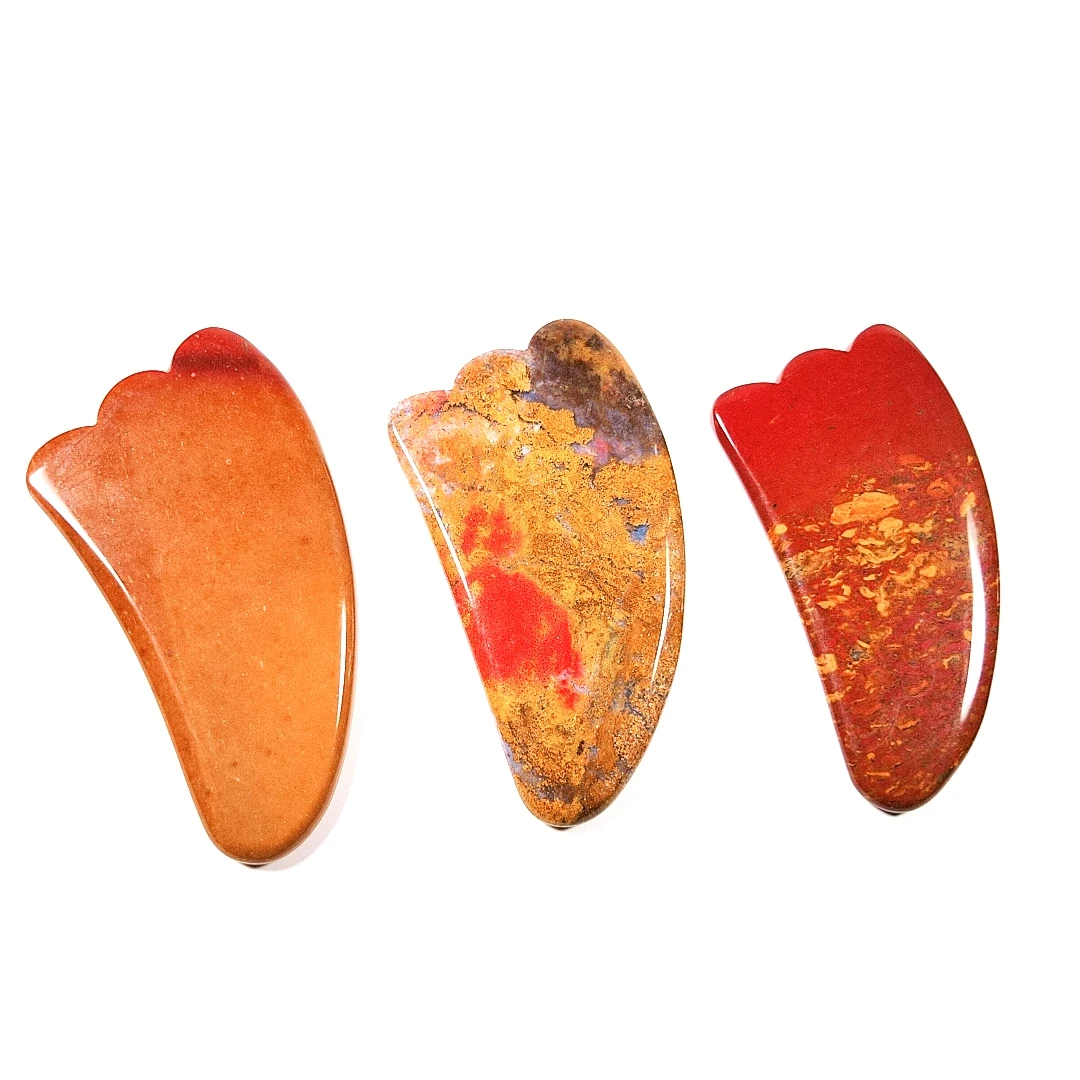 

Top selling beauty personal care guasha stone claw shape mookaite jasper stone board spa massager