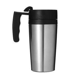 Image of 14oz Personalized stainless steel metal vacuum insulated travel wine water tumbler cup with lid for wholesale IN STOCK