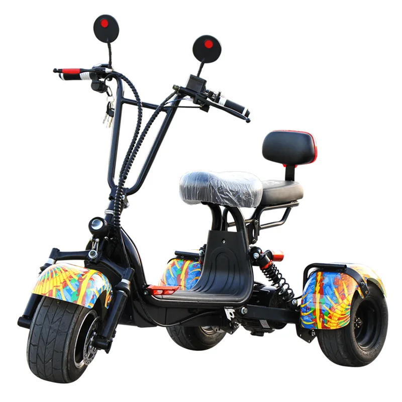 

Citycoco EU 3 wheels popular Lithium battery wuxi off road electric scooters