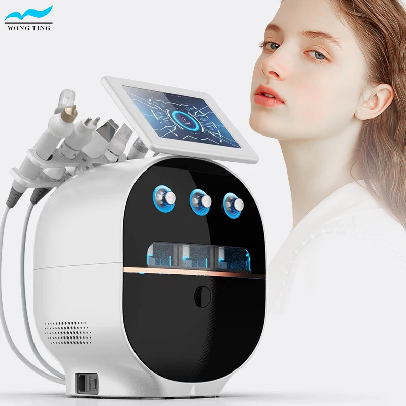 

2022 Multifunctional 6 In 1 Oxygen Spray Peeling Bio Face Lift H2 O2 Hydrogen Beauty Facial Beauty Equipment