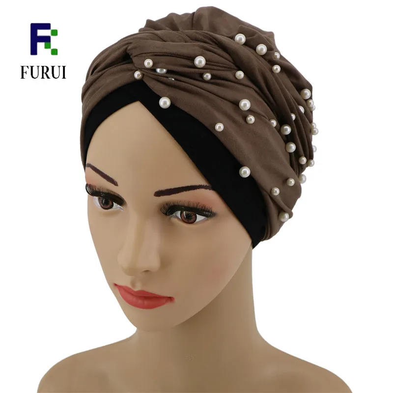 
on sale kids size turban Most Popular suede turbans with pearls China factory beaded suede turbans for children 