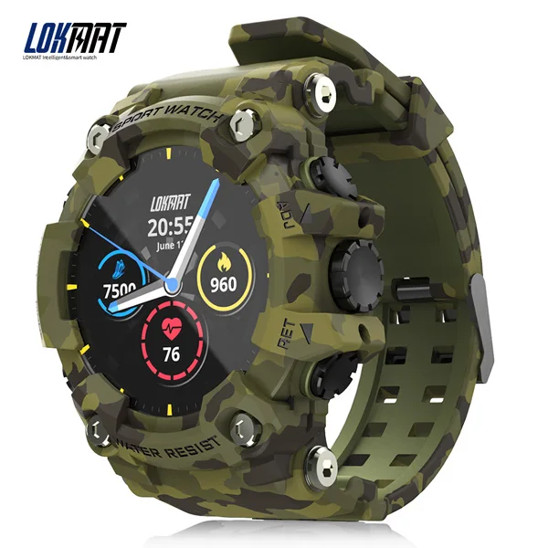 

LOKMAT 2020 Full Touch Screen Fitness Tracker Men and Women Smart Watch Heart Rate Monitor SmartWatch Factory Direct Sales