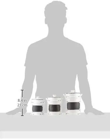
Food storage jar with bamboo lid,kitchen storage container,3pc ceramic blackboard canister sets 