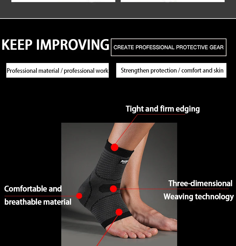 JINGBA Compression Ankle Brace 5