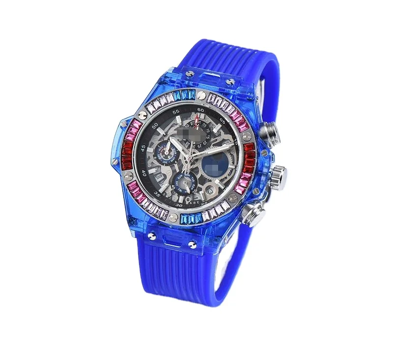 

2021 new model can be customized logo luxury brand men's and women's watch 6-pin running seconds, 5 colors