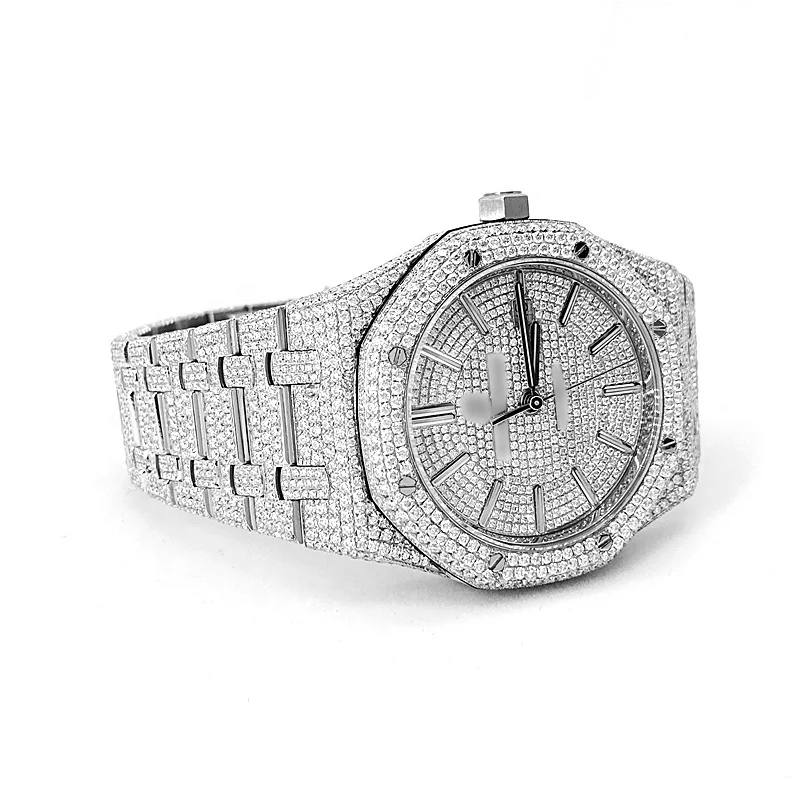 

Luxury Vvs Hand Setting Men Brand Moissanite Diamond Watches