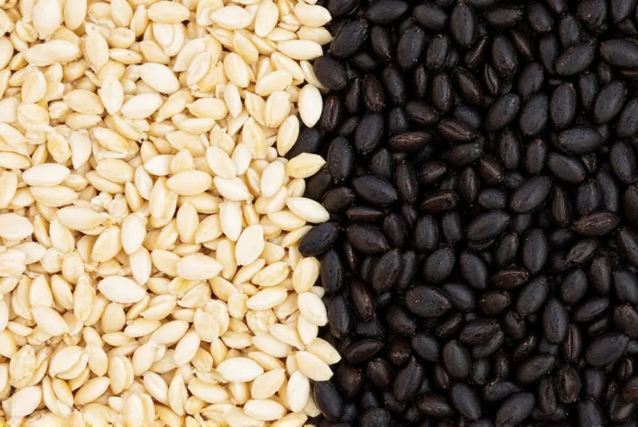 Bowl with Black and White Sesame Seeds