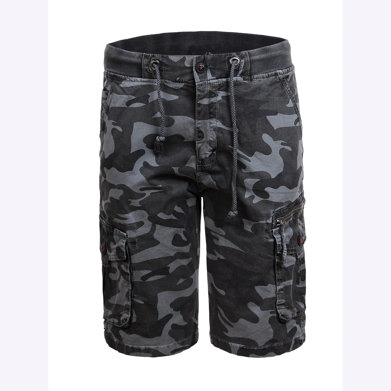 

2020SS European Latest cotton shorts camouflage printing half pants for Men with multi pocket design, Military green, khaki