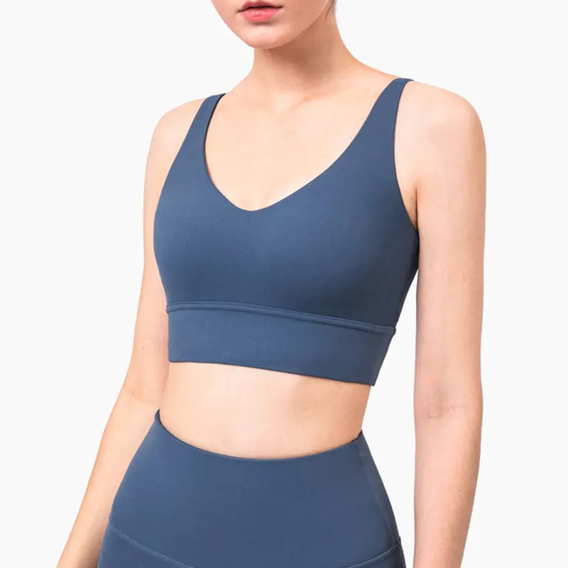 

Custom High Support Underwear Bra Woman 6 Colors Push-up Yoga Crop Top Fitness Gym Running Bralette Shockproof Sports Bra, Graphite grey,blue charcoal,lunar rock,pink taupe,light lvory,lnk blue