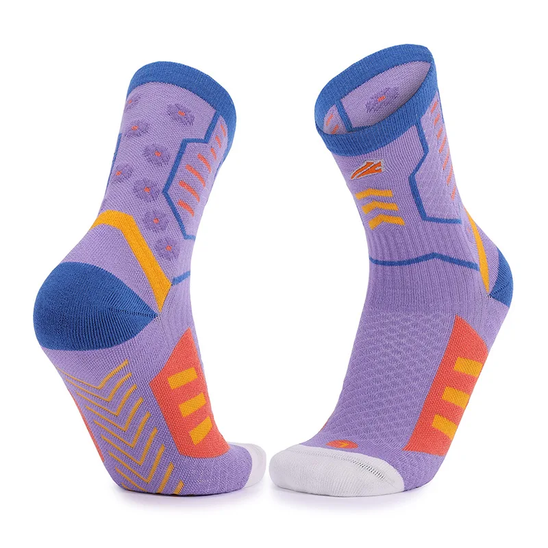 

JR-046 New Design Professional Crew Sports Running Fitness Socks For Men, Custom color