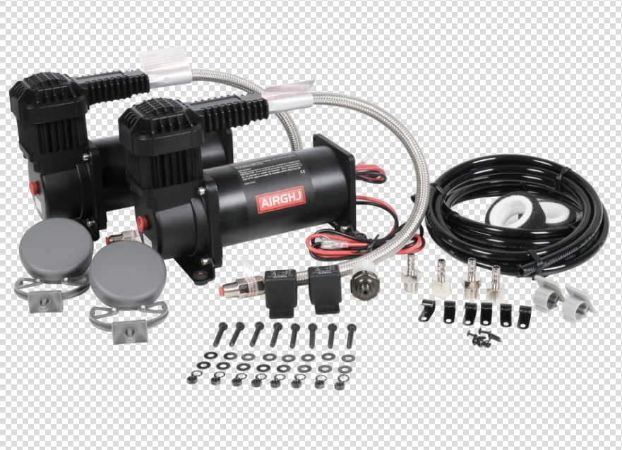 Dual Packs Air Bag Trailer Suspension Compressor,Air Ride Compressor