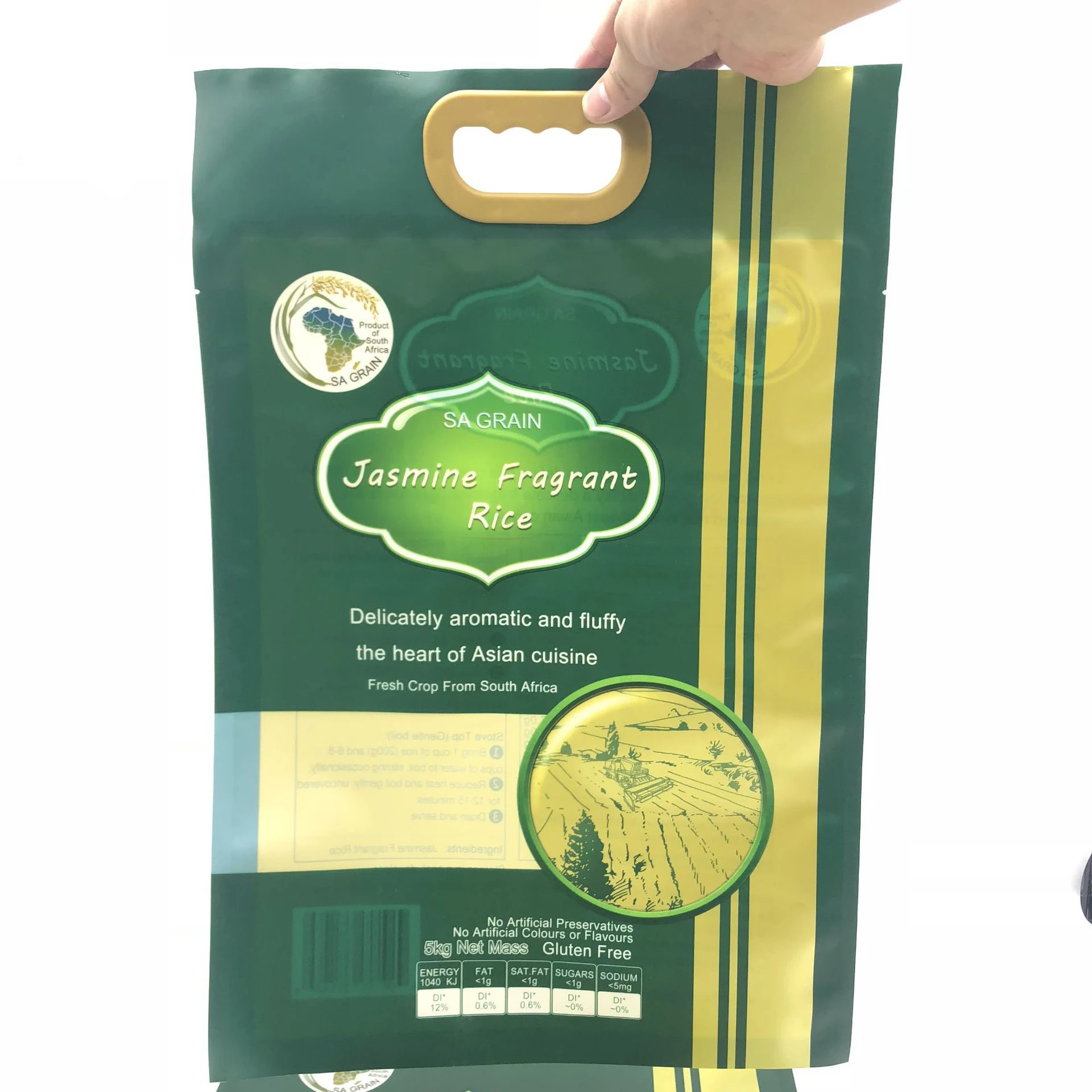 Custom Printed Plastic Nylon 10kg Rice Packing Bag Rice Bags - Buy Rice ...