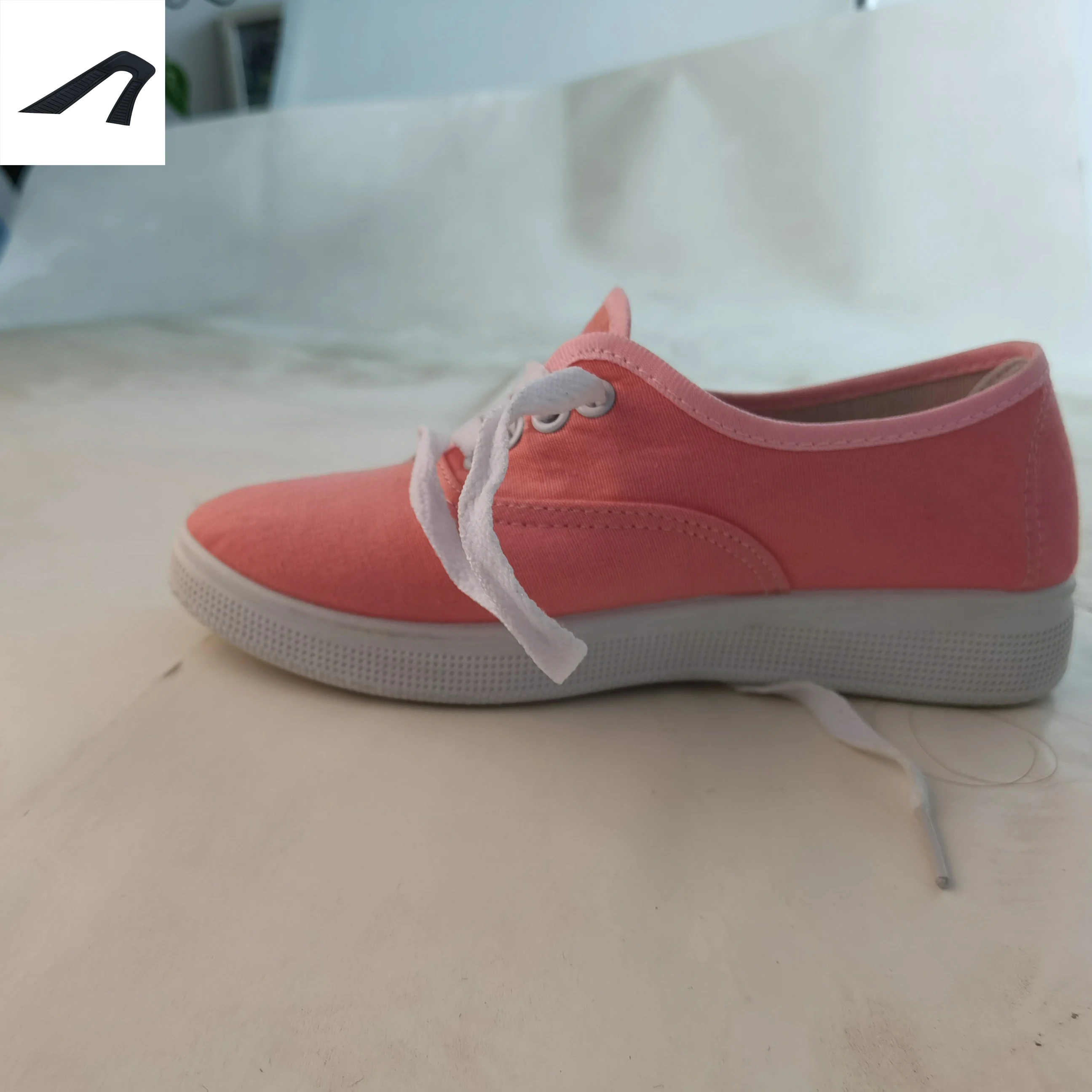 

Womens Lace Up Canvas Plimsol Sneakers Shoes