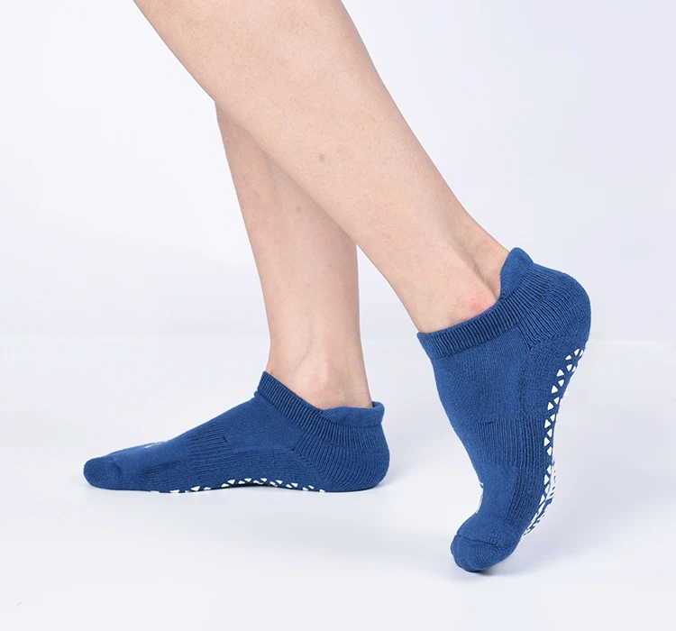 Pilates Toeless Organic Bamboo Women Custom Non Slip Anti-Slip Wholesale  Yoga Socks 