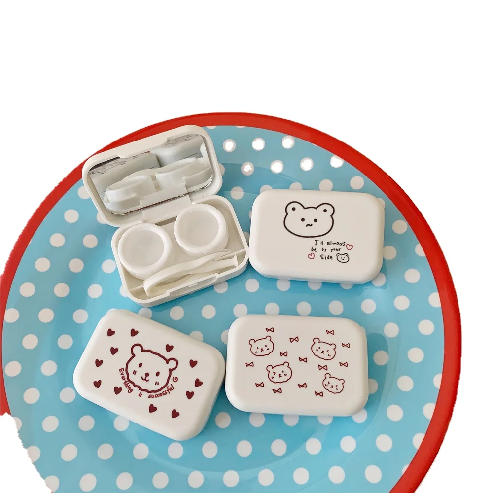 

Colorful Contact Lens Case Portable Lenses Travel Box Wholesale Portable Cute Eye Contact Lens Cases, Customized