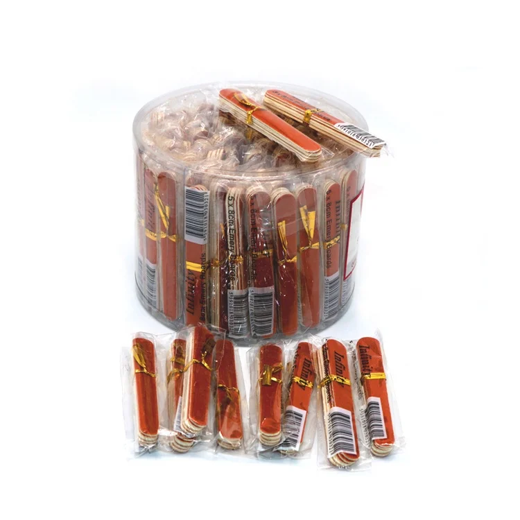 

Professional double sided mini disposable wooden nail file, Customized