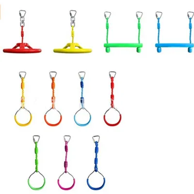 

FY Monkey Bars Trapeze Swing Bars slack Obstacle Accessories Training Equipment for Kids Children Ring Playground Home Swing, Picture