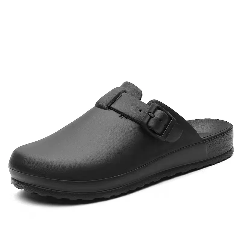 

2021 Summer Beach Sandals Lightweight Clogs Casual Waterproof Light Nurse Garden Shoes, Black pink purple red grey