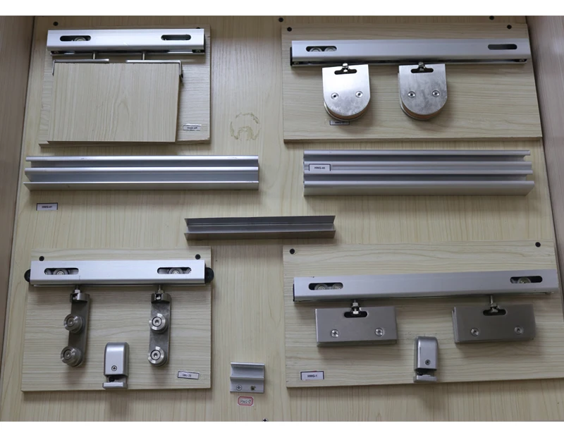 100kg-120kg visible stainless steel adjustable heavy duty sliding door roller for glass door