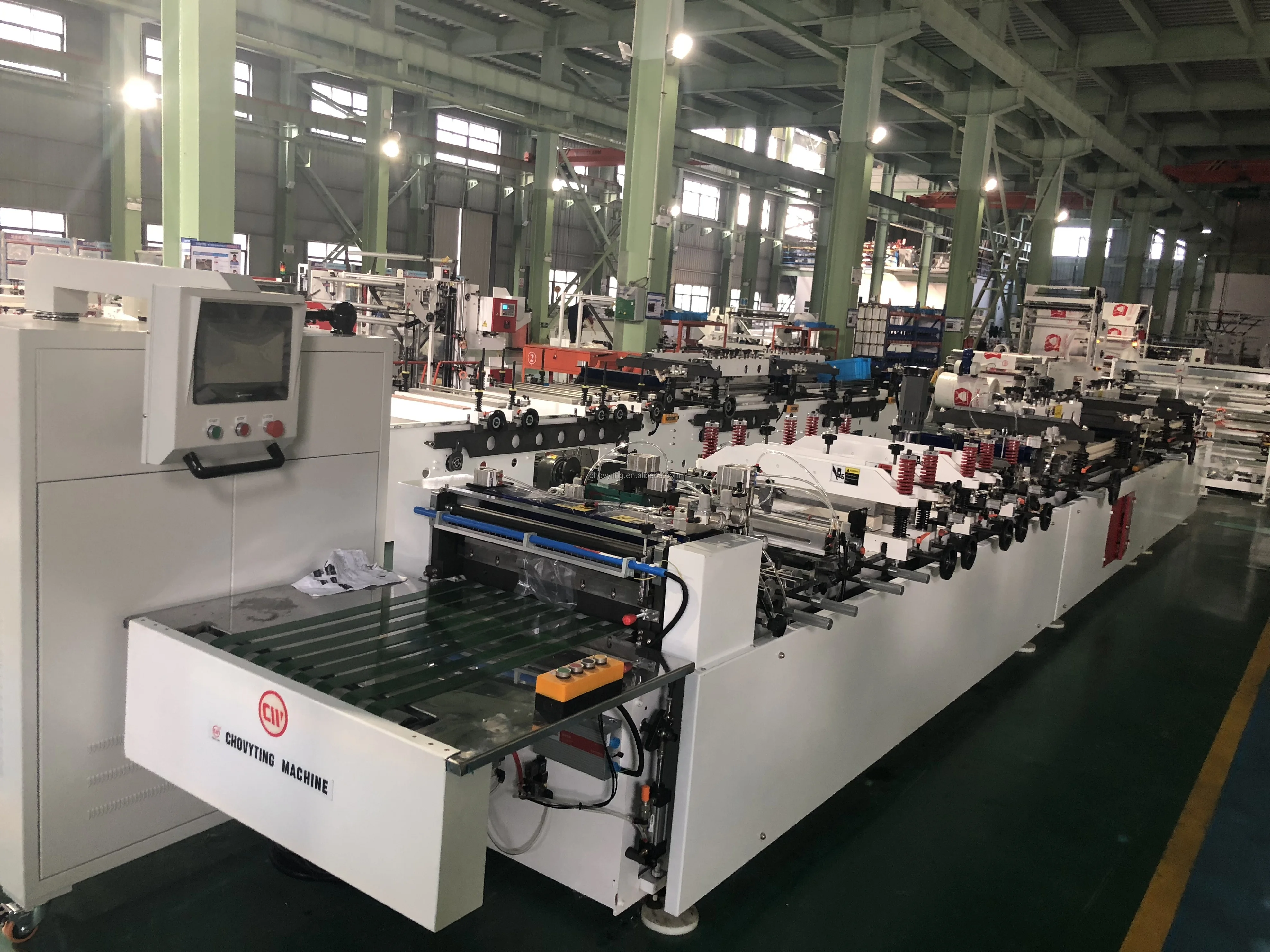 
Automatic laminated stand up plastic bag machine food snack liquid packaging doypack zipper pouch bag making machine 
